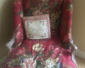 Floral Accent Chair