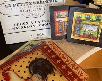French Style Cutting Boards Placemats