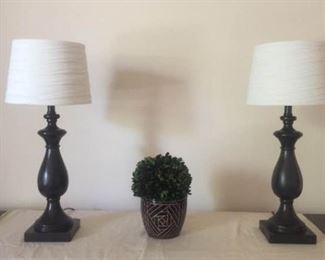 Lamps and Plant Decor