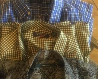 Mens Dress Shirts Roundtree and Yorke Perry Ellis