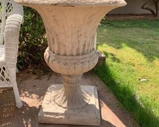 Outdoor Large Plaster Planter