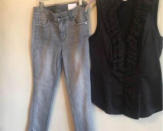 White House Black Market Jeans and Blouse