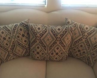 Wonderful Beige Love Seat with Detailing