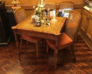 Drexel game table 4  chairs nice