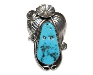 Native American Silver and Turquoise Ring