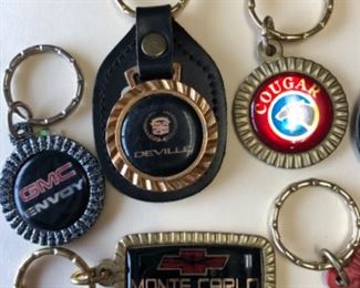 Old car keychains 