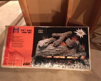 Pyromaster 24" Gas Log Set, Never Used, Display Only, see next pic, $75