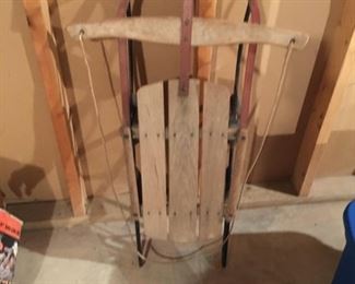 Vintage Antique Smaller Child Snow Sled, $45