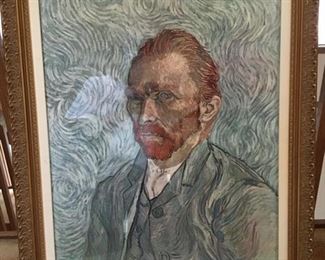 Van Gogh Framed Self-Portrait, $45