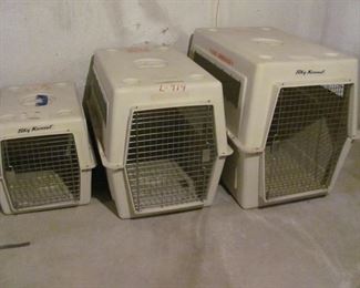 Sky Kennel Flight Approved Dog Crates, S, M, L, Sizes. Small $40, Medium $50, Large $70.