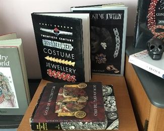 Costume jewelry and art books