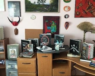 Art masks jewelry books