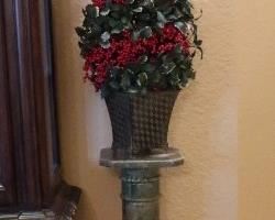 There are many topiaries throughout