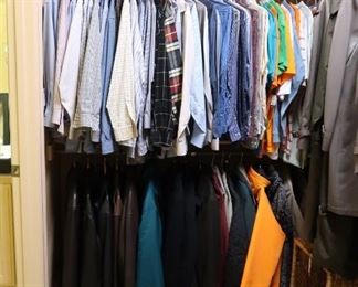 Men's clothing and shoes, size 9 W