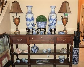 Broyhill server with pull out trays on each end.