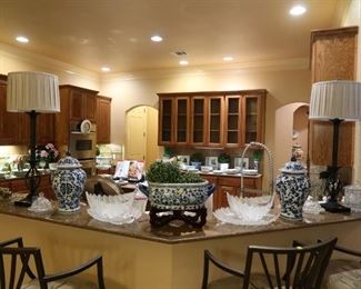 A view of the kitchen