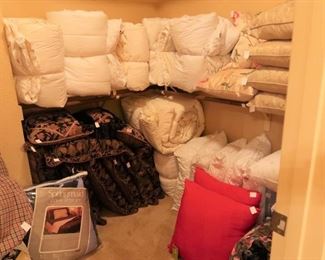 Mattress toppers, duvet covers, shams and pillows