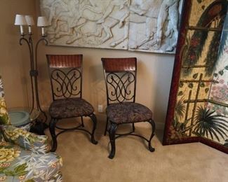 Set of four dining chairs