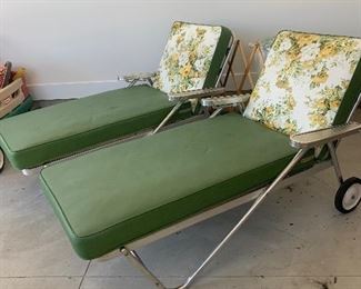 Vintage Aluminum Chase Lounge