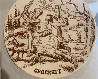 Davy Crockett Plate