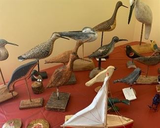 Signed Wood Bird Collection