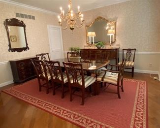 DINING ROOM WITH 8X12 RUG