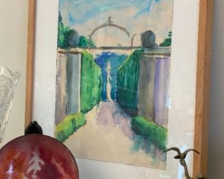 SIGNED WATERCOLORS BY MICHAEL GOLDEN