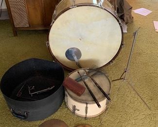 Radio King Orchestra Drum set  by Leedy & Strupe