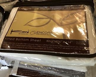King Fitted bottom sheets - cotton