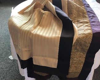 Bed scarfs - for the end of the so the suitcase doesn't make the bed dirty