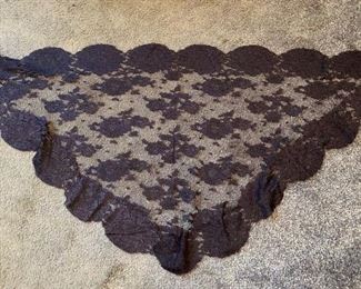 Lovely collection of lace mantillas and lace scarves