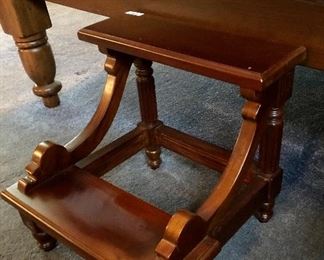 Mahogany bed step
