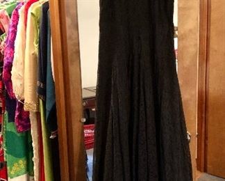 Spaghetti strap, black lace... in "I'm wearing black lace tonight" condition!