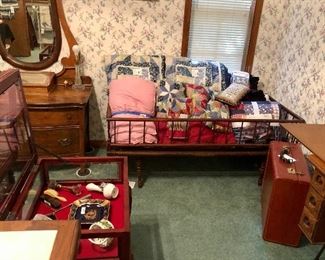 Late 1800s oak child’s bed