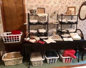 Lots and lots of lovely linens!