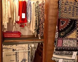 Linens, blankets, and throws.