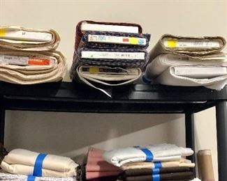 Bolts of fabric