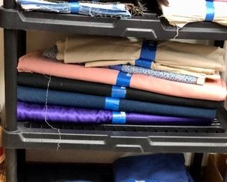Bolts of fabric