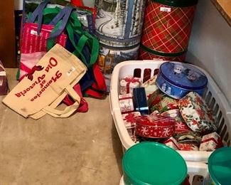 Christmas tins - large and small