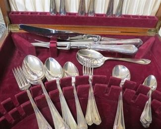 A. E. Poston &  Company silver plate flatware set.