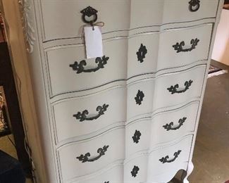 Painted French Style Chest of Drawers