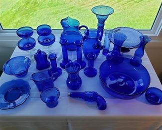 More cobalt blue glass
