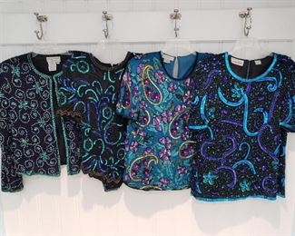 Vintage and beaded tops