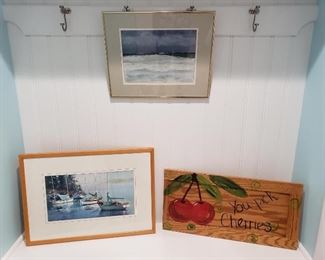 Many pieces of artwork