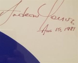 Signed Andrew Young Campaign Poster