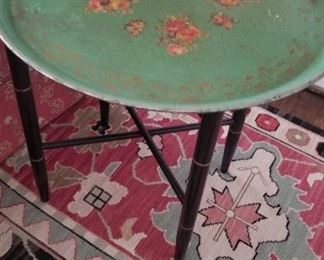 Tole Tray Table w/ Stand 