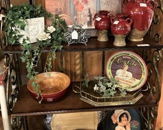 Coca-Cola trays and other decor