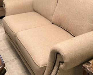 Love seat in great condition---nail head trim