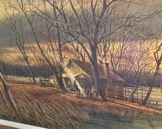 Country scene by Artist Ron Wells