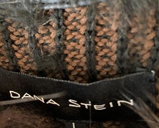 Dana Stein leather and fur vest
